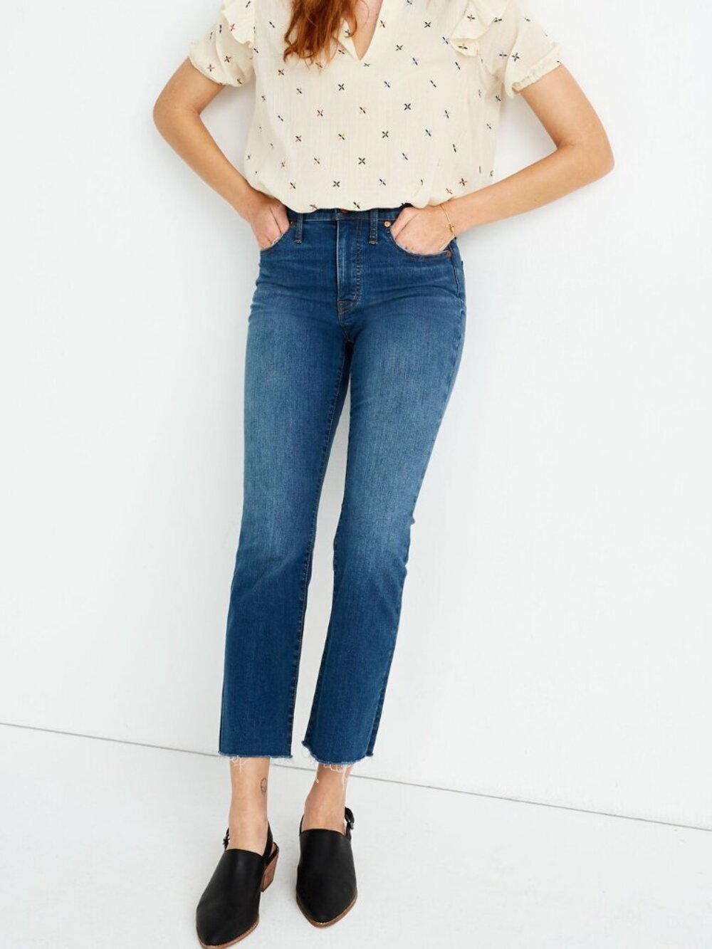 Madewell Cali Demi-Boot Jeans Raw Hem Sz. 27